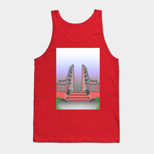 Balinese gate Tank Top by Agus Terus